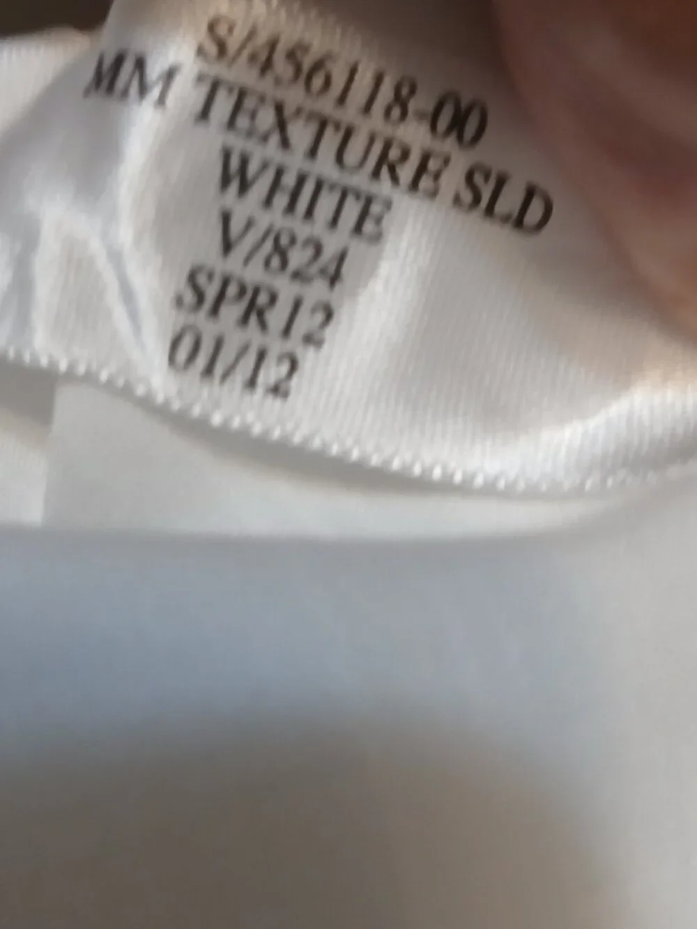 Banana Republic Men's Large White Slim-Fit Dress Shirt (1147B3)